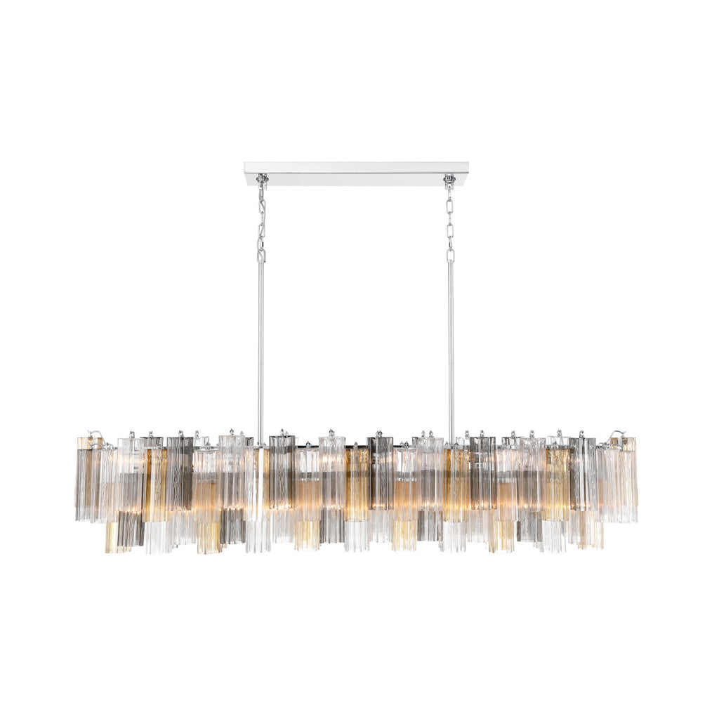 Crystorama Addis 65'' Linear Chandelier in Polished Chrome - Additional View