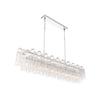 Crystorama Addis 65'' Linear Chandelier in Polished Chrome - Additional View