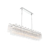 Crystorama Addis 65'' Linear Chandelier in Polished Chrome - Additional View