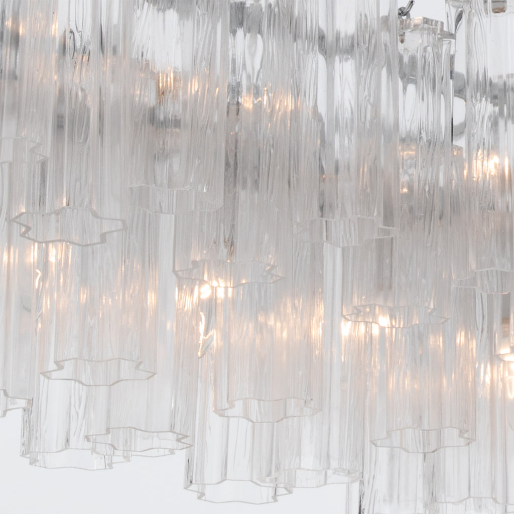 Crystorama Addis 65'' Linear Chandelier in Polished Chrome - Additional View