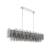 Crystorama Addis 65'' Linear Chandelier in Polished Chrome - Additional View