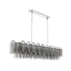 Crystorama Addis 65'' Linear Chandelier in Polished Chrome - Additional View