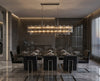 Crystorama Addis 65'' Linear Chandelier in Polished Chrome - Lifestyle View
