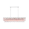 Crystorama Addis 65'' Linear Chandelier in Polished Chrome - Additional View