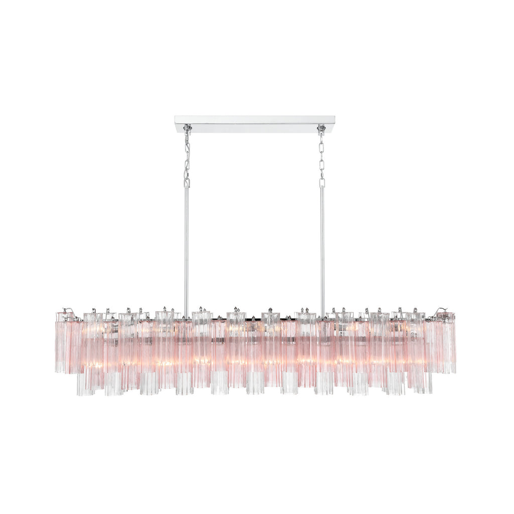 Crystorama Addis 65'' Linear Chandelier in Polished Chrome - Additional View