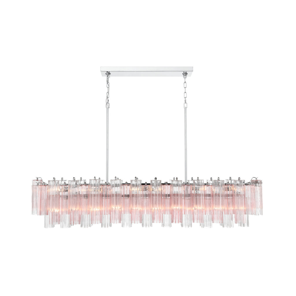 Crystorama Addis 65'' Linear Chandelier in Polished Chrome - Additional View