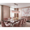 Crystorama Addis 65'' Linear Chandelier in Polished Chrome - Lifestyle View