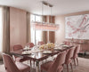 Crystorama Addis 65'' Linear Chandelier in Polished Chrome - Lifestyle View
