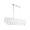 Crystorama Addis 65'' Linear Chandelier in Polished Chrome - Additional View