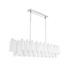 Crystorama Addis 65'' Linear Chandelier in Polished Chrome - Additional View