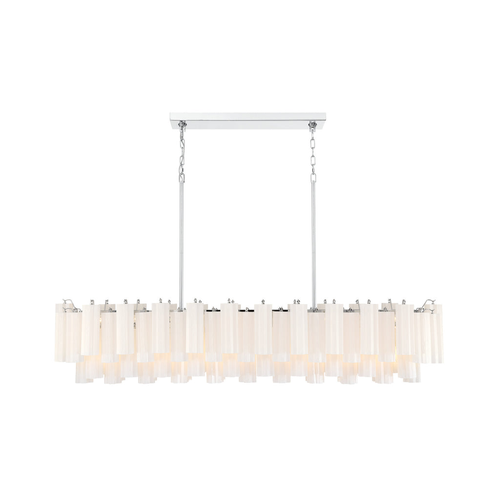 Crystorama Addis 65'' Linear Chandelier in Polished Chrome - Additional View