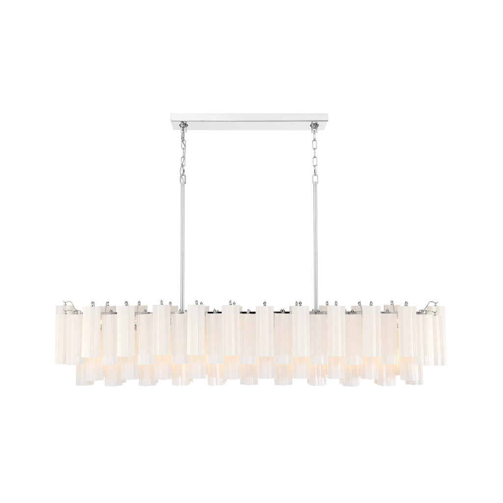 Crystorama Addis 65'' Linear Chandelier in Polished Chrome - Additional View