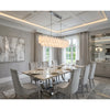 Crystorama Addis 65'' Linear Chandelier in Polished Chrome - Lifestyle View
