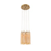 Crystorama Addis 12" Integrated LED Multi-Light Pendant in Aged Brass - Additional View
