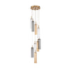 Crystorama Addis 12" Integrated LED Multi-Light Pendant in Aged Brass - Additional View