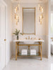 Crystorama Addis 12" Integrated LED Multi-Light Pendant in Aged Brass - Lifestyle View