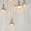 Crystorama Addis 12" Integrated LED Multi-Light Pendant in Aged Brass - Additional View