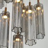 Crystorama Addis 12" Integrated LED Multi-Light Pendant in Aged Brass - Additional View