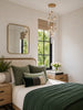 Crystorama Addis 12" Integrated LED Multi-Light Pendant in Aged Brass - Lifestyle View