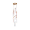 Crystorama Addis 12" Integrated LED Multi-Light Pendant in Aged Brass - Additional View