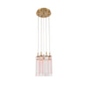 Crystorama Addis 12" Integrated LED Multi-Light Pendant in Aged Brass - Additional View