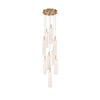 Crystorama Addis 12" Integrated LED Multi-Light Pendant in Aged Brass - Additional View