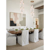 Crystorama Addis 12" Integrated LED Multi-Light Pendant in Aged Brass - Lifestyle View