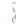 Crystorama Addis 12" Integrated LED Multi-Light Pendant in Polished Chrome - Front View