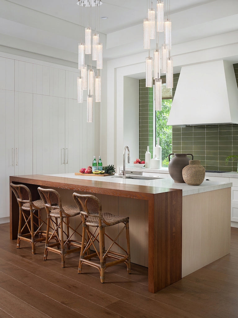 Crystorama Addis 12" Integrated LED Multi-Light Pendant in Polished Chrome - Lifestyle View