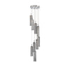 Crystorama Addis 12" Integrated LED Multi-Light Pendant in Polished Chrome - Front View