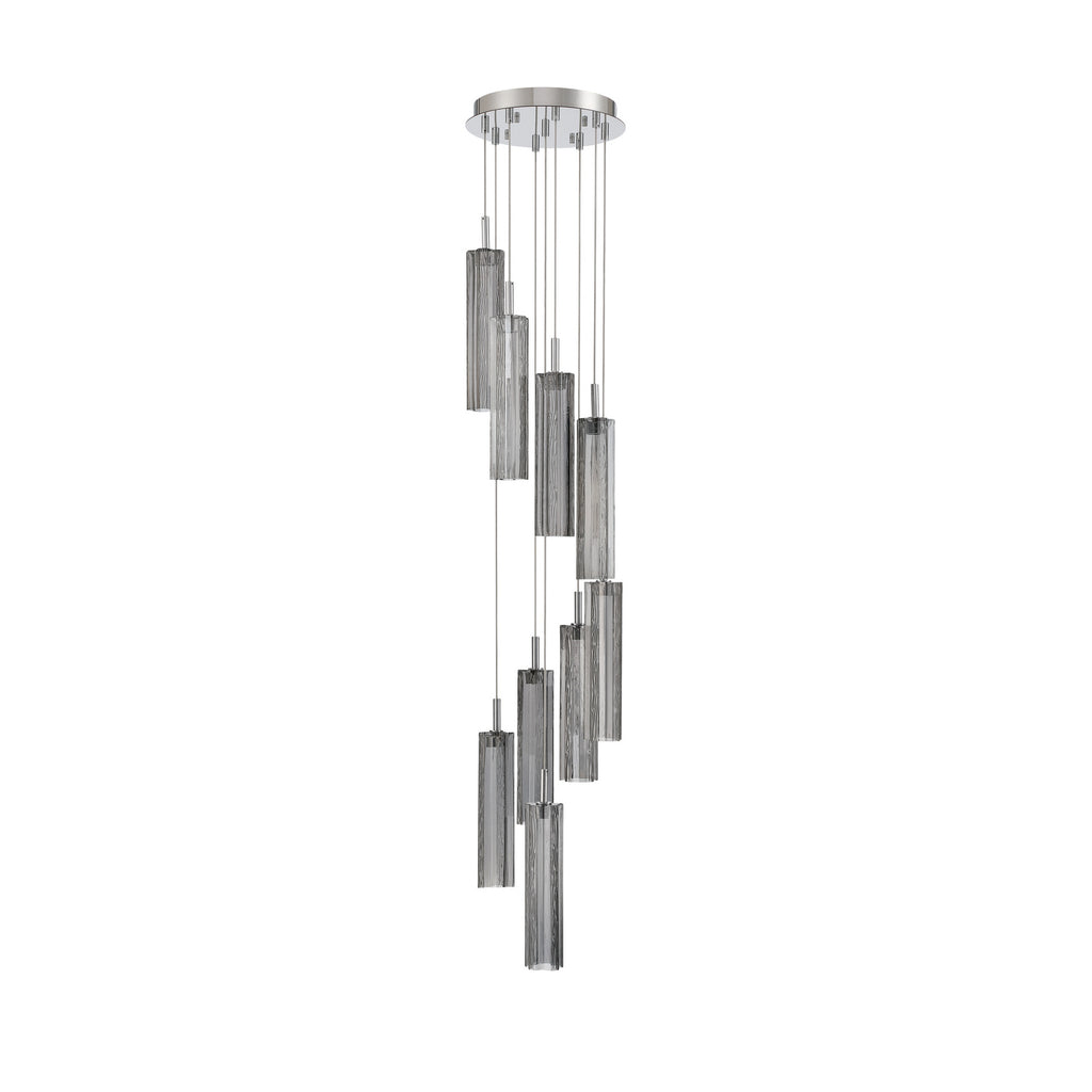 Crystorama Addis 12" Integrated LED Multi-Light Pendant in Polished Chrome - Additional View