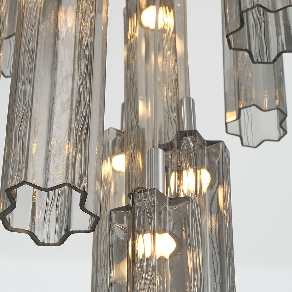 Crystorama Addis 12" Integrated LED Multi-Light Pendant in Polished Chrome - Additional View