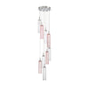 Crystorama Addis 12" Integrated LED Multi-Light Pendant in Polished Chrome - Front View