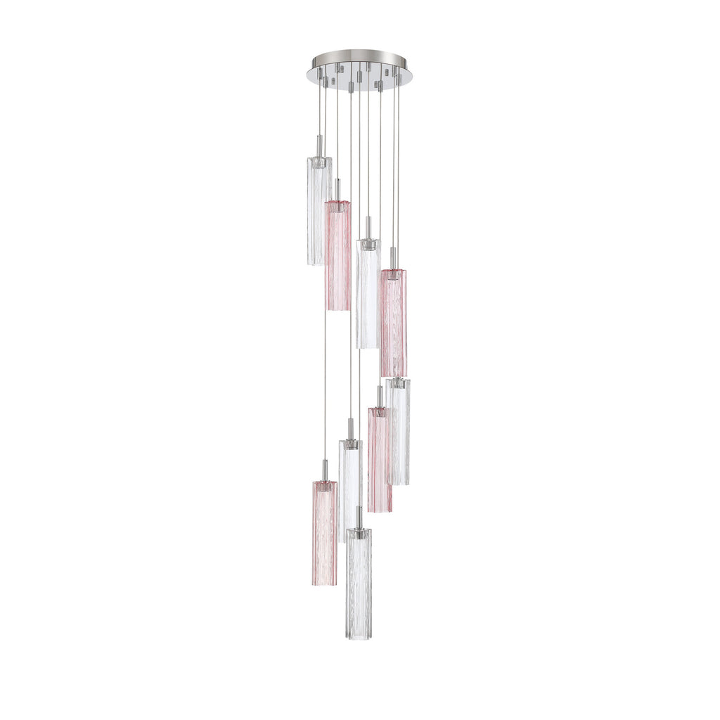 Crystorama Addis 12" Integrated LED Multi-Light Pendant in Polished Chrome - Additional View