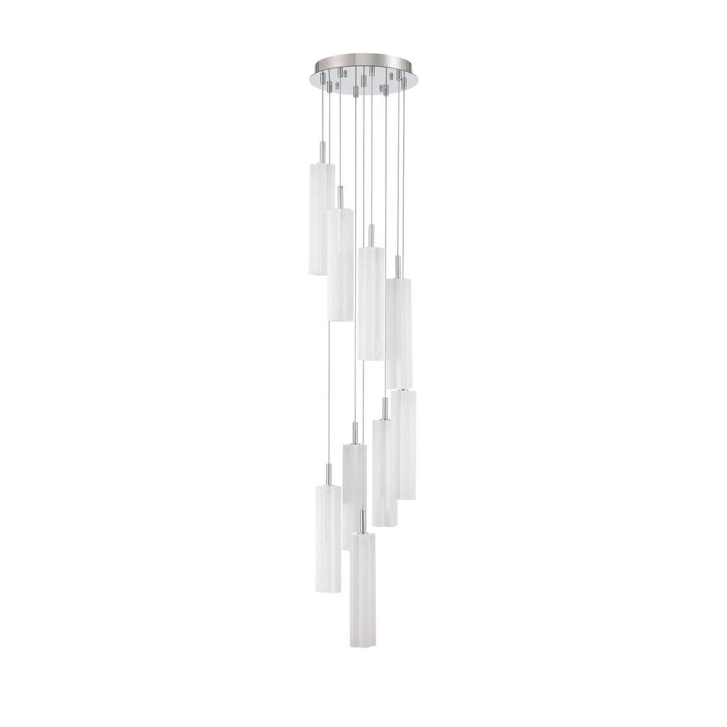 Crystorama Addis 12" Integrated LED Multi-Light Pendant in Polished Chrome - Additional View