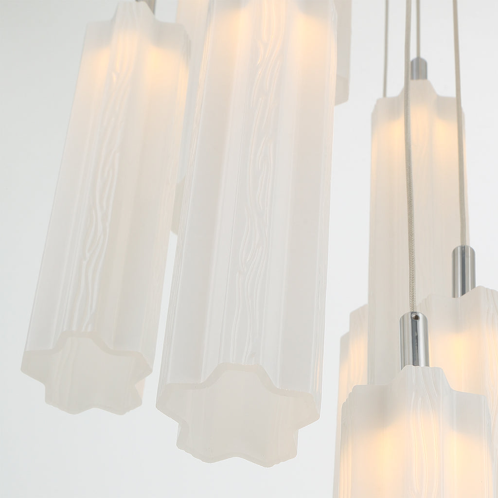 Crystorama Addis 12" Integrated LED Multi-Light Pendant in Polished Chrome - Additional View