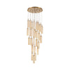 Crystorama Addis 26" Integrated LED Mutli-Light Pendant in Aged Brass - Additional View