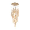 Crystorama Addis 26" Integrated LED Mutli-Light Pendant in Aged Brass - Additional View