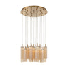 Crystorama Addis 26" Integrated LED Mutli-Light Pendant in Aged Brass - Additional View