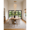 Crystorama Addis 26" Integrated LED Mutli-Light Pendant in Aged Brass - Lifestyle View