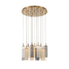 Crystorama Addis 26" Integrated LED Mutli-Light Pendant in Aged Brass - Additional View