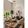 Crystorama Addis 26" Integrated LED Mutli-Light Pendant in Aged Brass - Lifestyle View