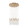 Crystorama Addis 26" Integrated LED Mutli-Light Pendant in Aged Brass - Additional View
