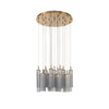 Crystorama Addis 26" Integrated LED Mutli-Light Pendant in Aged Brass - Additional View