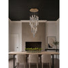 Crystorama Addis 26" Integrated LED Mutli-Light Pendant in Aged Brass - Lifestyle View