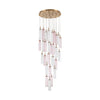 Crystorama Addis 26" Integrated LED Mutli-Light Pendant in Aged Brass - Additional View