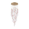Crystorama Addis 26" Integrated LED Mutli-Light Pendant in Aged Brass - Additional View