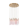 Crystorama Addis 26" Integrated LED Mutli-Light Pendant in Aged Brass - Additional View