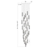 Crystorama Addis 26" Integrated LED Mutli-Light Pendant - Product Dimensions
