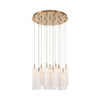 Crystorama Addis 26" Integrated LED Mutli-Light Pendant in Aged Brass - Additional View